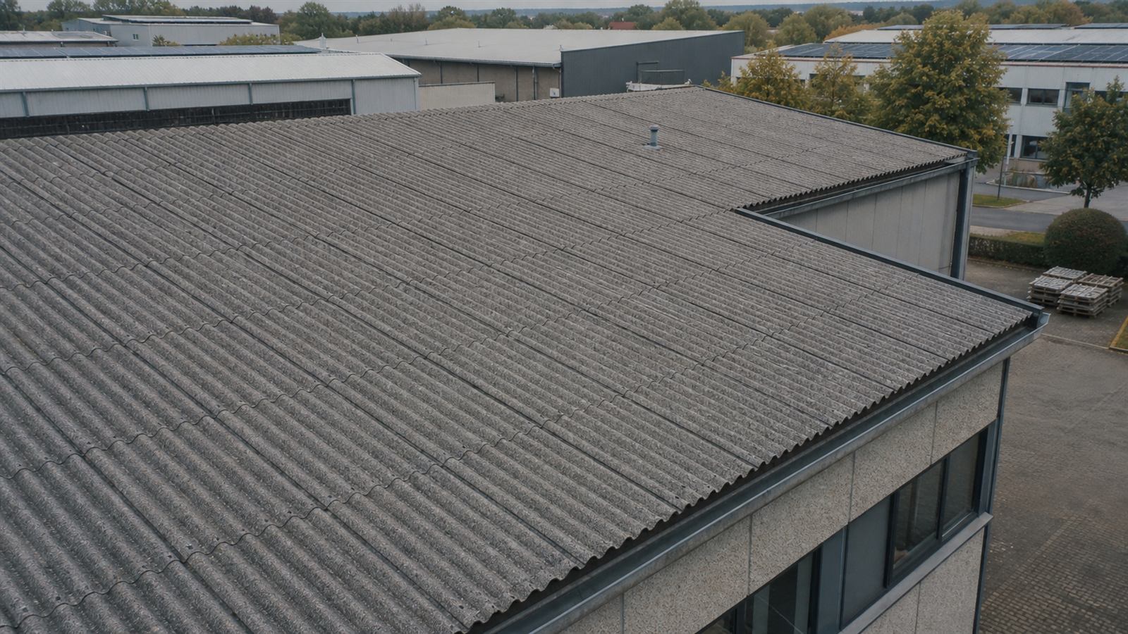 Asbestverdacht und alte Wellplatten am Dach