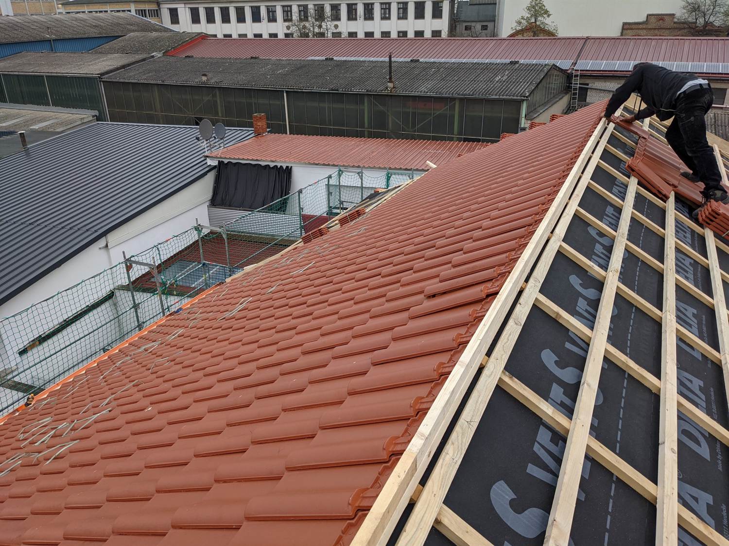 Holzbau Eble Team bei der Arbeit